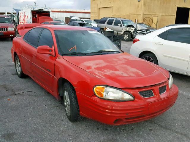 1G2NW52E2YM801645 - 2000 PONTIAC GRAND AM G RED photo 1