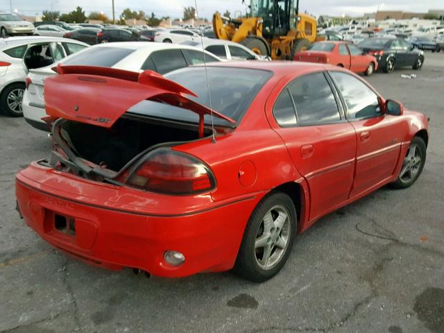 1G2NW52E2YM801645 - 2000 PONTIAC GRAND AM G RED photo 4