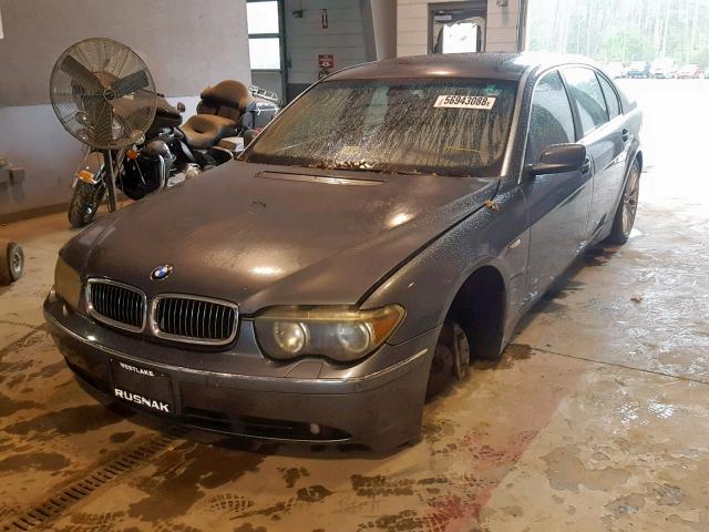 WBAGN63442DR07571 - 2002 BMW 745 LI SILVER photo 2