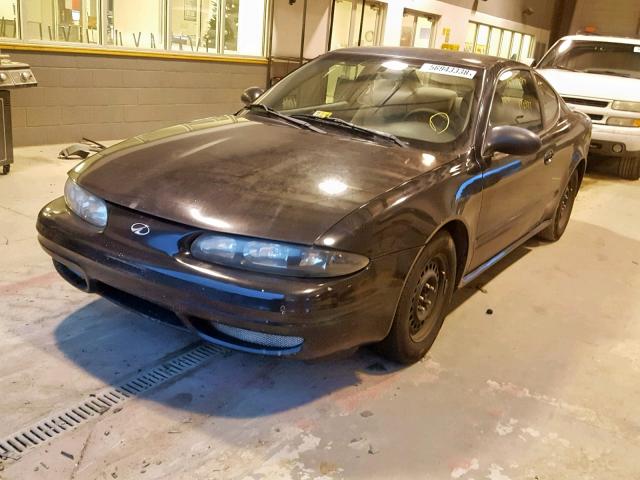 1G3NK12F72C234077 - 2002 OLDSMOBILE ALERO GX BLACK photo 2