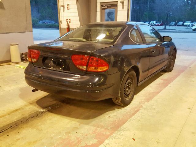 1G3NK12F72C234077 - 2002 OLDSMOBILE ALERO GX BLACK photo 4