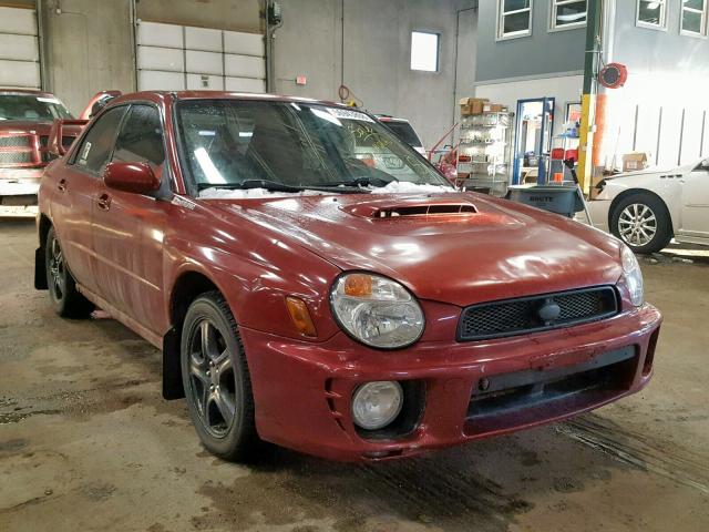 JF1GD29682G510313 - 2002 SUBARU IMPREZA WR BURGUNDY photo 1