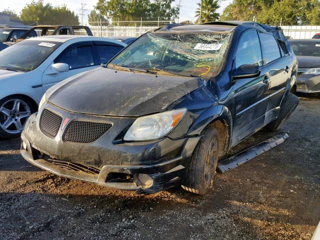 5Y2SM63895Z400076 - 2005 PONTIAC VIBE BLACK photo 2