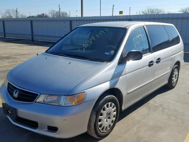 5FNRL18584B125629 - 2004 HONDA ODYSSEY LX SILVER photo 2