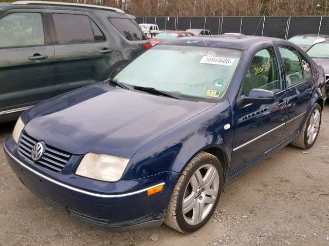 3VWSE69MX4M028973 - 2004 VOLKSWAGEN JETTA GLS BLUE photo 2