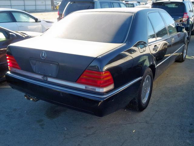 WDBGA57E8PA108072 - 1993 MERCEDES-BENZ 600 SEL BLACK photo 4