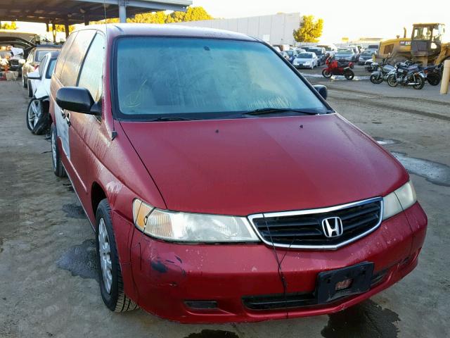 2HKRL18502H536425 - 2002 HONDA ODYSSEY LX RED photo 1