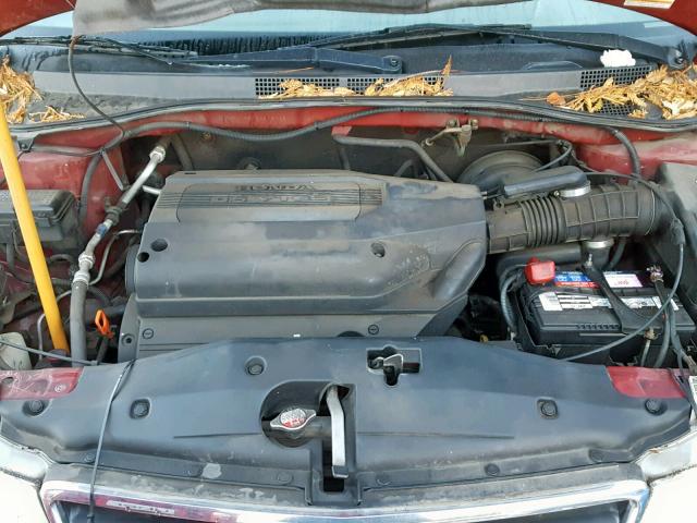 2HKRL18502H536425 - 2002 HONDA ODYSSEY LX RED photo 7