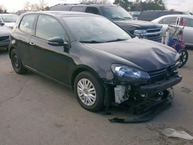 WVWBB7AJ8CW252275 - 2012 VOLKSWAGEN GOLF BLACK photo 1