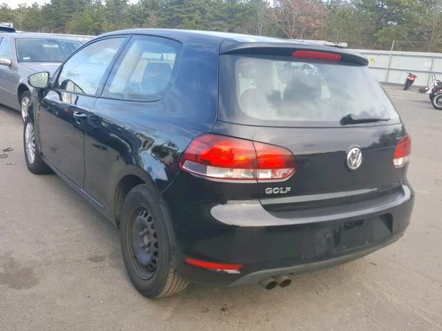 WVWBB7AJ8CW252275 - 2012 VOLKSWAGEN GOLF 黑色 照片 3