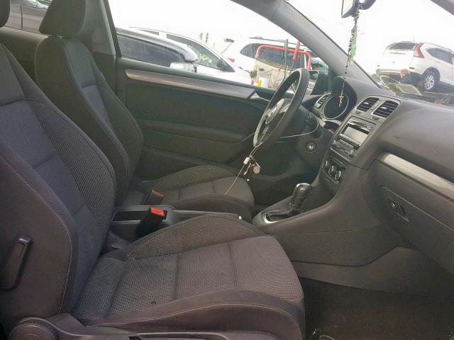 WVWBB7AJ8CW252275 - 2012 VOLKSWAGEN GOLF 黑色 照片 5