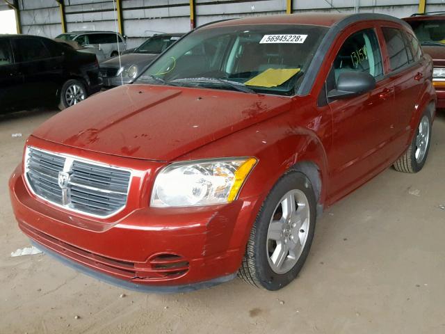 1B3HB48A79D160949 - 2009 DODGE CALIBER SX RED photo 2