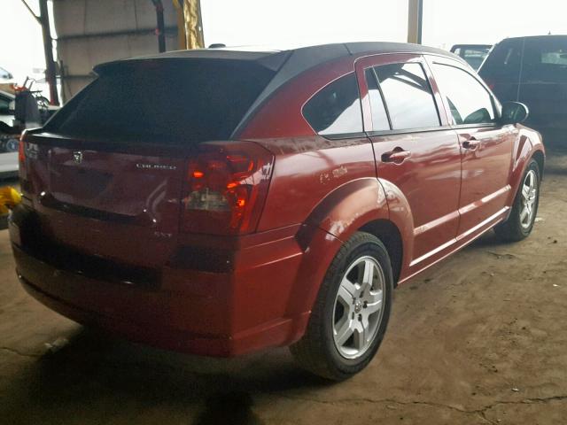 1B3HB48A79D160949 - 2009 DODGE CALIBER SX RED photo 4