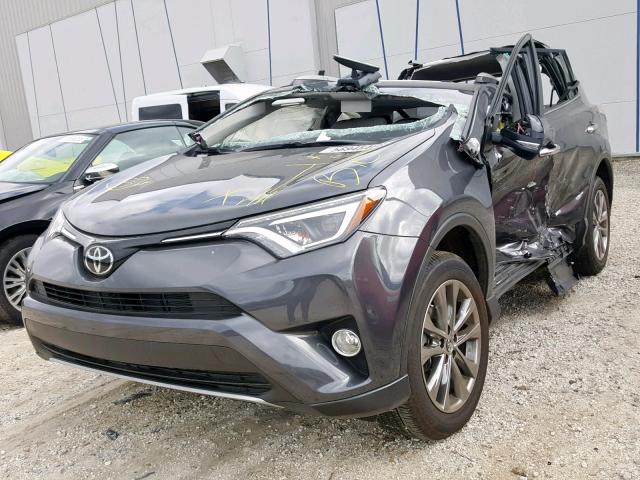 JTMYFREV2JJ158216 - 2018 TOYOTA RAV4 LIMIT GRAY photo 2