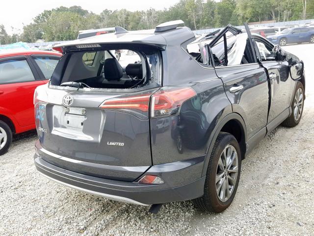 JTMYFREV2JJ158216 - 2018 TOYOTA RAV4 LIMIT GRAY photo 4