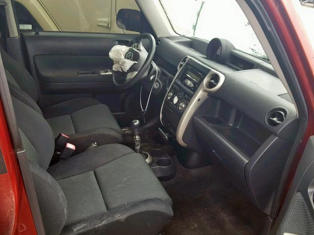 JTLKT334264114264 - 2006 TOYOTA SCION XB Марун фото 5