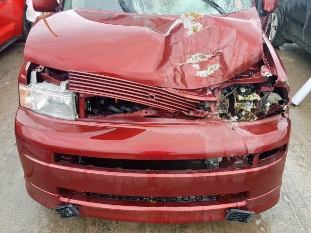 JTLKT334264114264 - 2006 TOYOTA SCION XB Марун фото 7