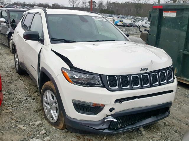 3C4NJCAB0JT488441 - 2018 JEEP COMPASS SP თეთრი ფოტო 1