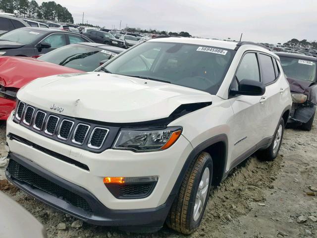 3C4NJCAB0JT488441 - 2018 JEEP COMPASS SP თეთრი ფოტო 2