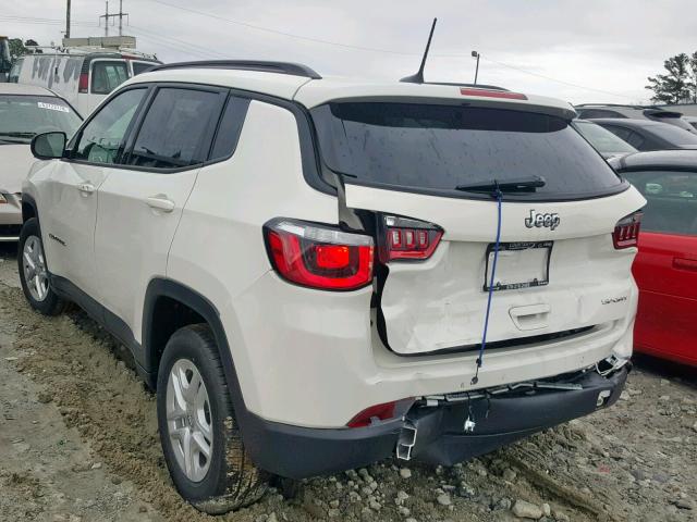 3C4NJCAB0JT488441 - 2018 JEEP COMPASS SP თეთრი ფოტო 3