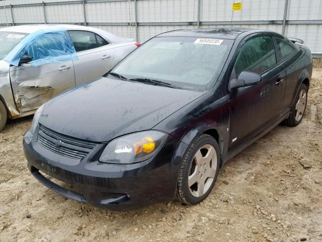 1G1AM15B967880889 - 2006 CHEVROLET COBALT SS BLACK photo 2