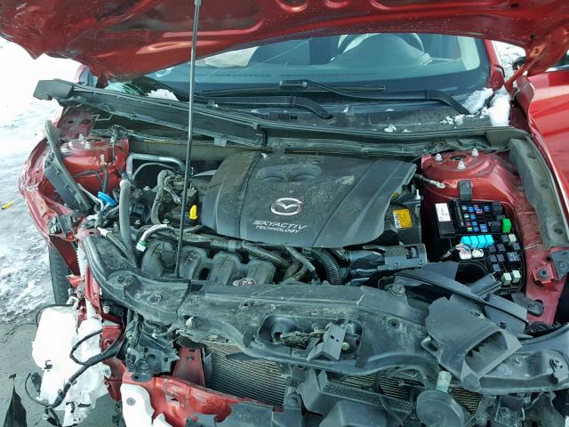 JM1BM1W77G1326275 - 2016 MAZDA 3 TOURING RED photo 7