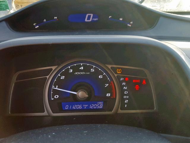 2HGFA16659H325567 - 2009 HONDA CIVIC LX-S Boz foto 8