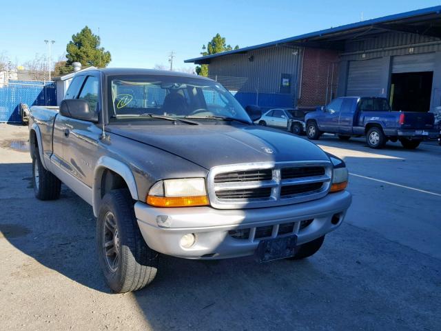 1B7GG42N52S541482 - 2002 DODGE DAKOTA SLT CHARCOAL photo 1