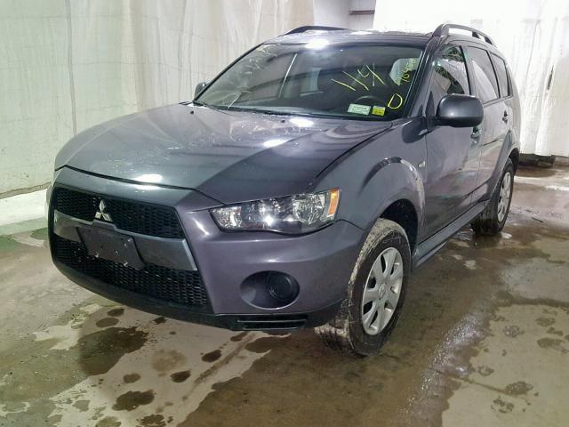 JA4AS2AW1CU000349 - 2012 MITSUBISHI OUTLANDER GRAY photo 2