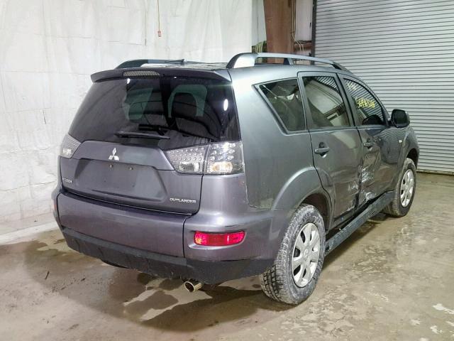 JA4AS2AW1CU000349 - 2012 MITSUBISHI OUTLANDER GRAY photo 4