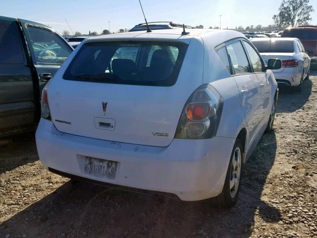 5Y2SP67849Z409646 - 2009 PONTIAC VIBE WHITE photo 4