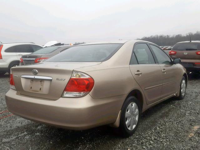 JTDBE32K163049709 - 2006 TOYOTA CAMRY LE GOLD photo 4