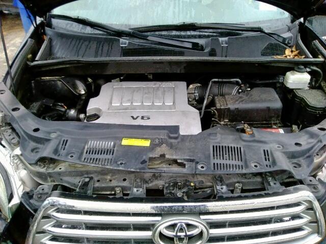 5TDYK3EH4AS016116 - 2010 TOYOTA HIGHLANDER BLACK photo 7