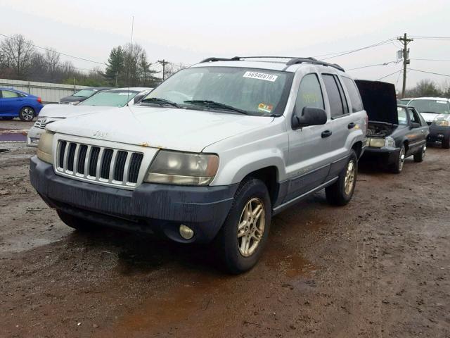 1J4GW48S64C176799 - 2004 JEEP GRAND CHER GRAY photo 2