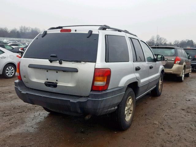 1J4GW48S64C176799 - 2004 JEEP GRAND CHER GRAY photo 4