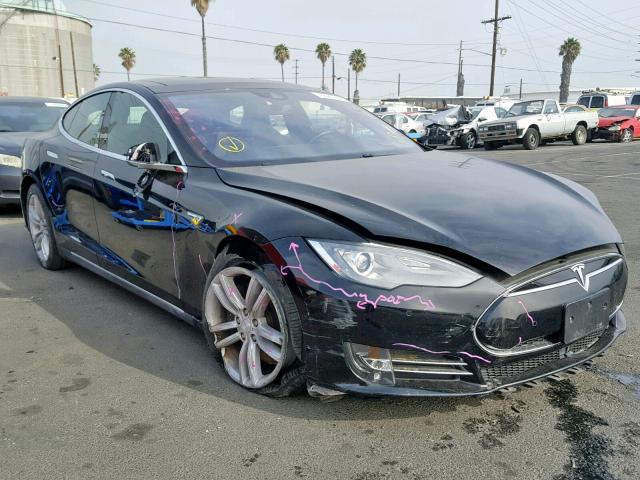 5YJSA1E1XFF101053 - 2015 TESLA MODEL S BLACK photo 1