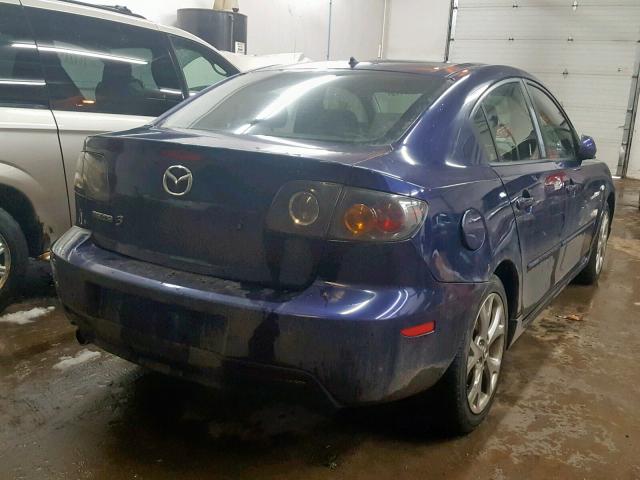 JM1BK123041126360 - 2004 MAZDA 3 S BLUE photo 4