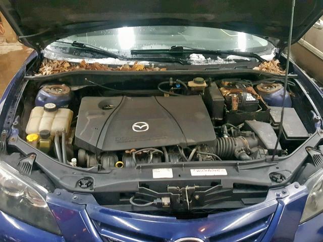 JM1BK123041126360 - 2004 MAZDA 3 S BLUE photo 7