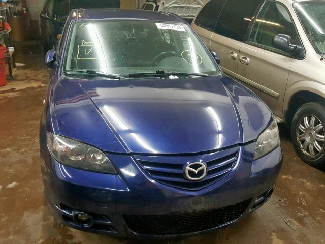 JM1BK123041126360 - 2004 MAZDA 3 S BLUE photo 9