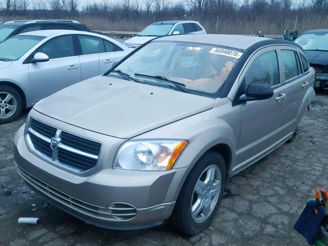 1B3HB48A99D149791 - 2009 DODGE CALIBER SX TAN photo 2