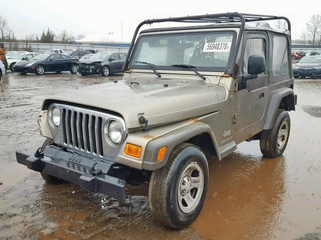 1J4FA29136P753675 - 2006 JEEP WRANGLER / GREEN photo 2