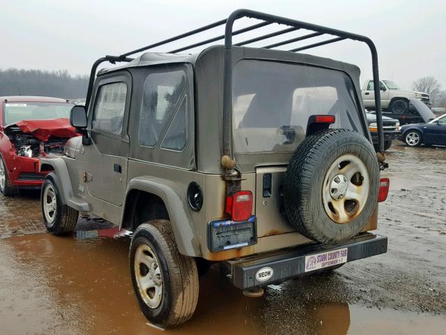 1J4FA29136P753675 - 2006 JEEP WRANGLER / GREEN photo 3