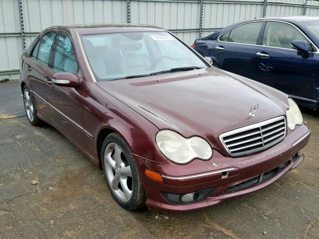 WDBRF52H46F833715 - 2006 MERCEDES-BENZ C GENERATI BURGUNDY photo 1