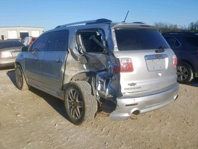 1GKKRTEDXBJ257406 - 2011 GMC ACADIA DEN SILVER photo 3