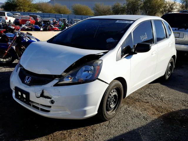 JHMGE8H39CC026417 - 2012 HONDA FIT WHITE photo 2