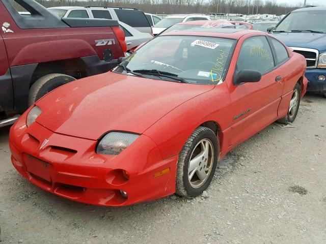 1G2JD12T2Y7283014 - 2000 PONTIAC SUNFIRE GT RED photo 2