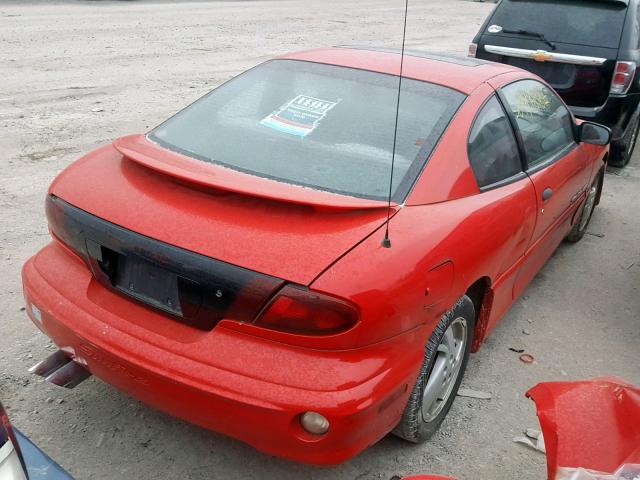 1G2JD12T2Y7283014 - 2000 PONTIAC SUNFIRE GT RED photo 4