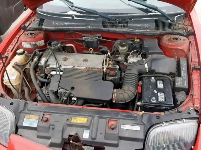 1G2JD12T2Y7283014 - 2000 PONTIAC SUNFIRE GT RED photo 7