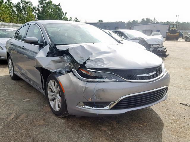 1C3CCCABXFN687817 - 2015 CHRYSLER 200 LIMITE GRAY photo 1