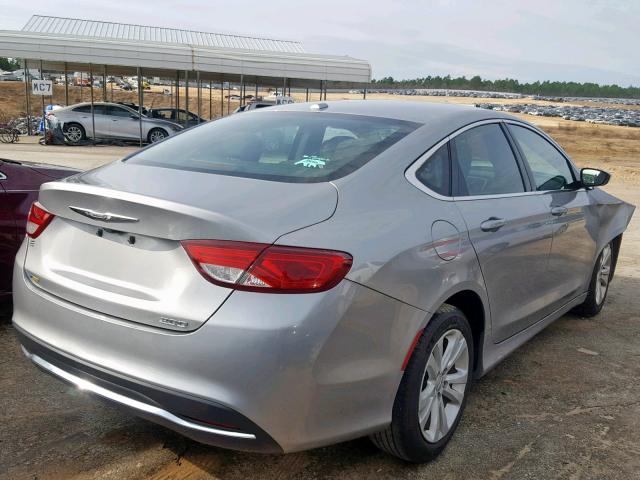 1C3CCCABXFN687817 - 2015 CHRYSLER 200 LIMITE GRAY photo 4